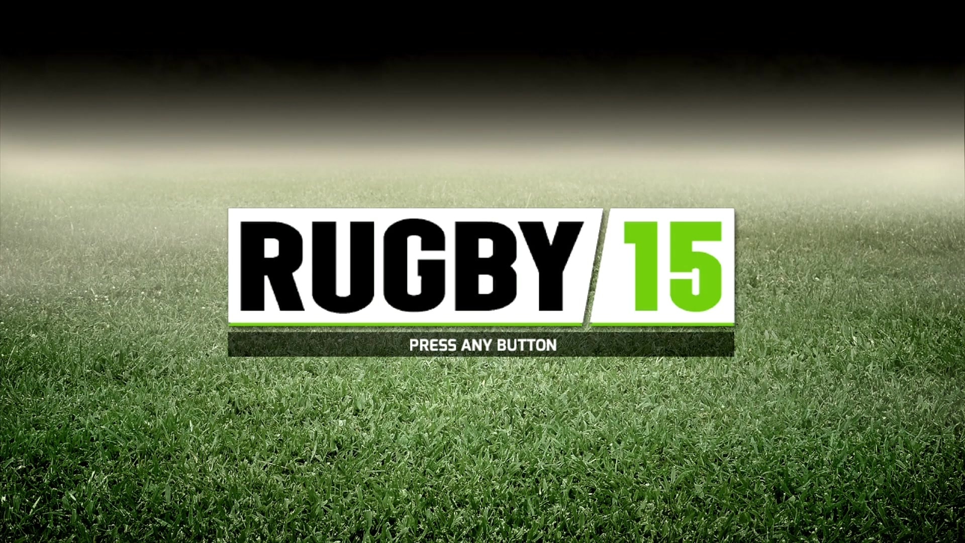 Rugby 15 title screen for Xbox 360